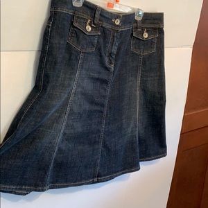 Denim skirt worn once size 12 size 14